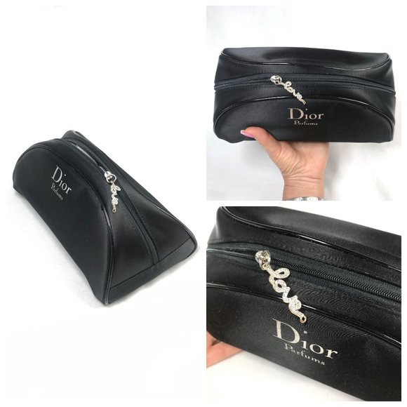 NWT Dior Half Moon Crystal embelised Silk bag - Picture 3 of 11